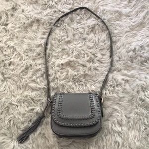 Grey crossbody purse